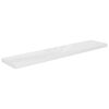 vidaXL Floating Wall Shelves 2 pcs High Gloss White 120x23.5x3.8 cm MDF