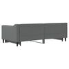 vidaXL Daybed with Trundle without Mattress Dark Grey 90x190 cm Single