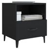 vidaXL Bedside Cabinets 2 pcs Black Engineered Wood