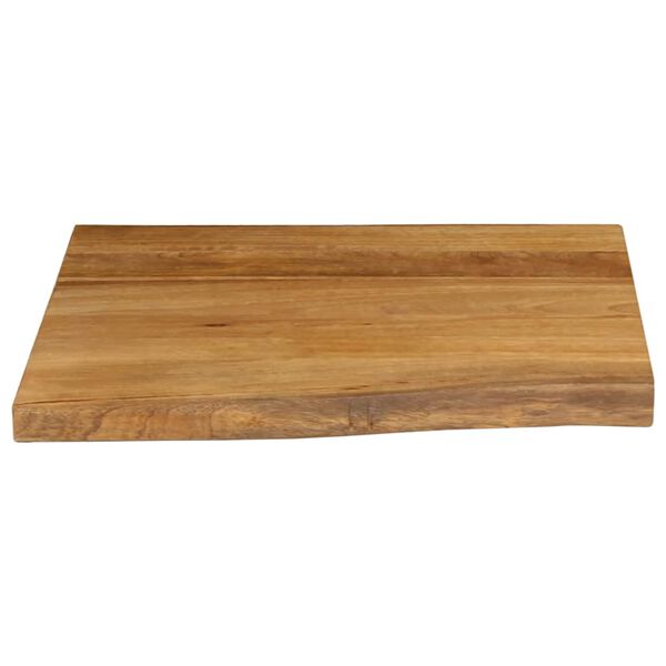 vidaXL Table Top 40x40x2.5 cm Live Edge Solid Wood Mango
