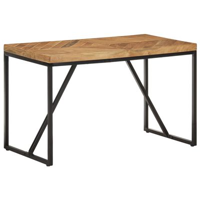 vidaXL Dining Table 120x60x76 cm Solid Acacia and Mango Wood
