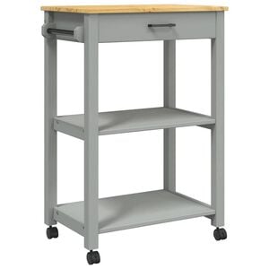 vidaXL Kitchen Trolley MONZA 60x40x88.5 cm Solid Wood Pine
