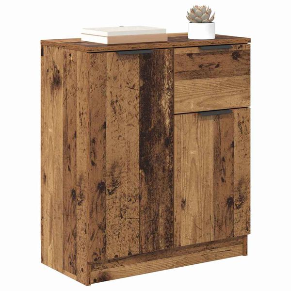 vidaXL Sideboard with Drawer Old Wood 60 x 30 x 70 cm Engineered Wood
