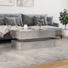 vidaXL Coffee Table with LED Lights Concrete Grey 90x50x40 cm