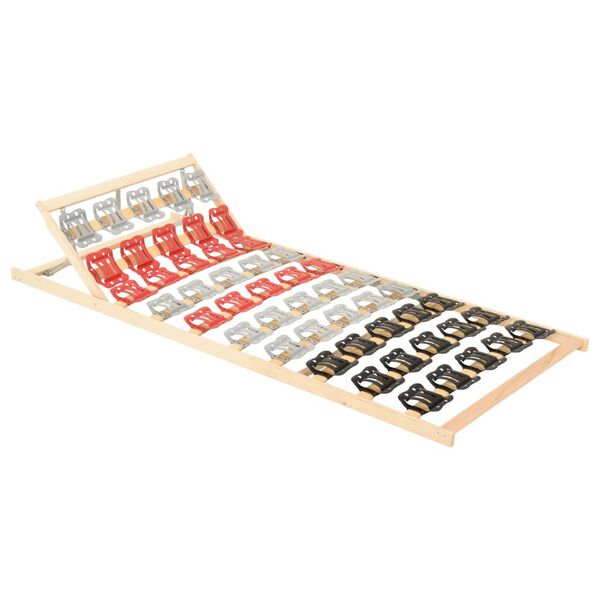 vidaXL Bed Frame without Mattress with 12 Slats Adjustable Head 70x200cm