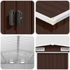 vidaXL Garden Shed 257x392x181 cm Metal Brown