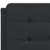 vidaXL Bed Frame without Mattress "Zadar" Black 120x200 cm Faux Leather
