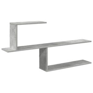 vidaXL Wall Shelf Concrete Grey 122 x 18 x 60 cm Engineered Wood