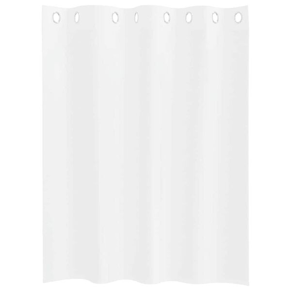 vidaXL Voile Curtain with Curtains 2 pcs White 140 x 140 cm Polyester