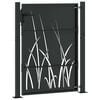 vidaXL Garden Gate 100x125 cm Corten Steel Grass Design