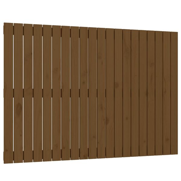vidaXL Wall Headboard Honey Brown 127.5x3x90 cm Solid Wood Pine