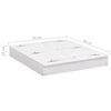 vidaXL Sandbox Fir Wood White 95x90x15 cm