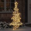vidaXL Christmas Tree with 160 LEDs Warm white 150 cm PET