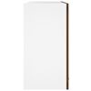 vidaXL Hanging Glass Cabinet Lyon Brown Oak 60x31x60 cm Engineered Wood
