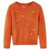 Kids' Sweater Knitted Burnt Orange 116