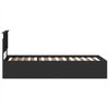 vidaXL Bed Frame with Headboard Black 100 x 200 cm Engineered Wood