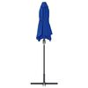 vidaXL Garden Parasol Azurblau 370 x 197 x 239 cm