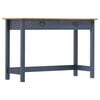 vidaXL Console Table | Grey and Honey Brown | Solid Pine Wood | Compact