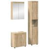 vidaXL Bathroom Furniture Set TULUM 3 pcs Sonoma Oak 60 x 34 x 63 cm