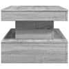 vidaXL Coffee Table with LED Lights Grey Sonoma 90x50x40 cm