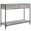 vidaXL Console Table Grey Sonoma 100x34,5x75 cm Engineered Wood