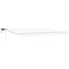 vidaXL Manual Retractable Awning with LEDs White 4 x 3 m
