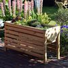 dobar Raised Bed with Planting Foil Natural