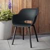 Keter Garden Chair with Metal Legs Noa 2 pcs Graphite