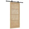vidaXL Sliding Door ORKDAL Brown 86 x 198.5 cm Solid Pine Wood