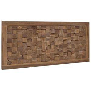 vidaXL Bed Headboard Natural Solid Teak Wood