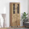 vidaXL Highboard Artisan Oak 69.5 x 34 x 180 cm Engineered Wood