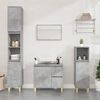 vidaXL 4 Piece Bathroom Furniture Set Concrete Grey Engineered Wood