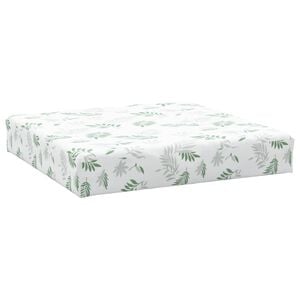 vidaXL Pallet Cushion Leaf Pattern 60x60x8 cm Oxford Fabric