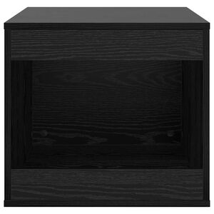 vidaXL Cat Litter Box Enclosure Black Oak 47 x 59 x 42 cm