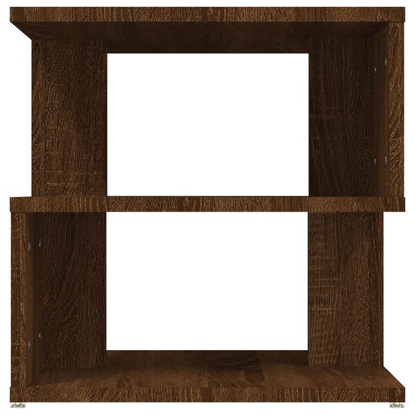 vidaXL Side Table Brown Oak 40x40x40 cm Engineered Wood