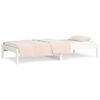 vidaXL Day Bed without Mattress White 90x200 cm Solid Wood Pine