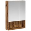 vidaXL Bathroom Mirror Cabinet Old Wood 50 x 14.5 x 70 cm