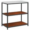 vidaXL Kitchen Storage Set with Shelf 3 pcs Rusty Weathering Steel
