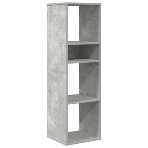 vidaXL Book Cabinet Concrete Grey 34x31x112 cm Engineered Wood
