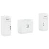vidaXL 2 Piece Bathroom Cabinet Set HOORN High Gloss White
