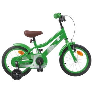 vidaXL Kids Bike 14 Inches for 3-5 Years Old Green