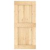 vidaXL Door NARVIK Natural 95 x 210 cm Solid Pine Wood