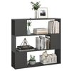 vidaXL Book Cabinet Room Divider Grey 100x24x94 cm