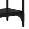 vidaXL Console Table Black Oak 80 x 29 x 75 cm Engineered Wood