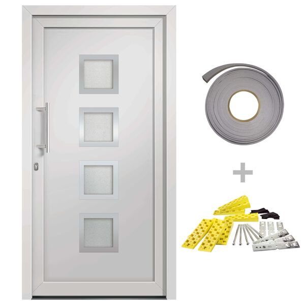 vidaXL Front Door White 98x208 cm