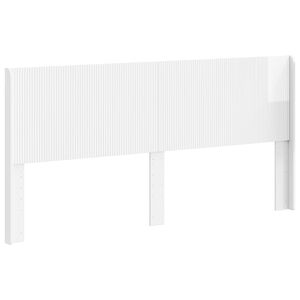 vidaXL Headboard High Gloss White Engineered Wood