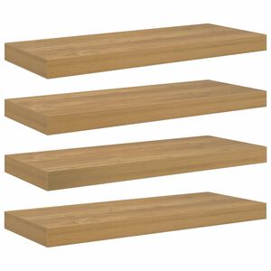 vidaXL Wall Shelf 4 pcs Brown 60 x 23.5 x 3.8 cm Engineered Wood