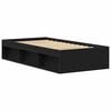 vidaXL Bed Frame without Mattress Black Oak 90x190 cm Engineered Wood