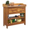 vidaXL Garden Cabinet Brown 78 x 36.5 x 78cm Solid Acacia Wood