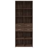 vidaXL Highboard Brown Oak 70x42.5x185 cm Engineered Wood